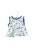 A Blue Sleeveless Tops from Gingersnaps in size 6-12M for girl. (Front View)