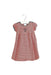 A Red Short Sleeve Dresses from Jacadi in size 6-12M for girl. (Front View)