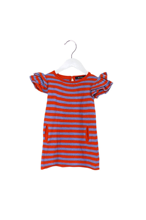 A Orange Short Sleeve Dresses from Velveteen in size 12-18M for girl. (Front View)