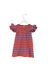 A Orange Short Sleeve Dresses from Velveteen in size 12-18M for girl. (Back View)
