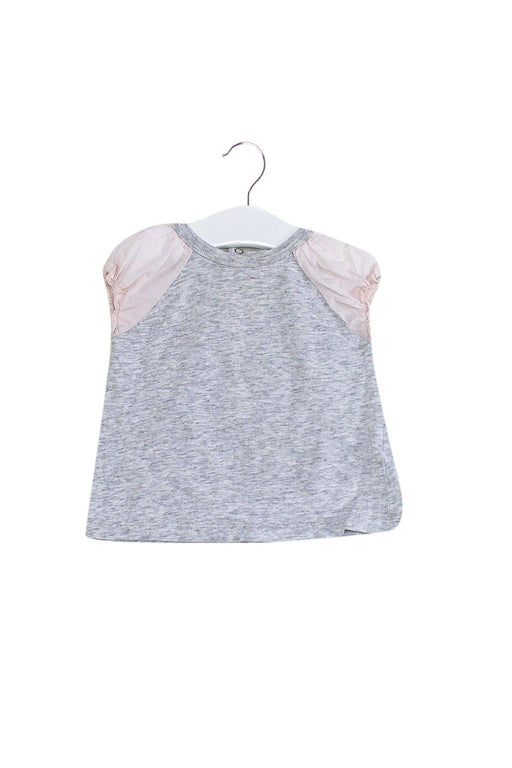 A Grey Short Sleeve T Shirts from Seed in size 6-12M for girl. (Front View)