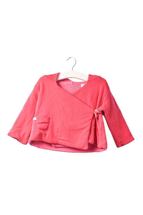 A Pink Lightweight Jackets from Petit Bateau in size 0-3M for girl. (Front View)