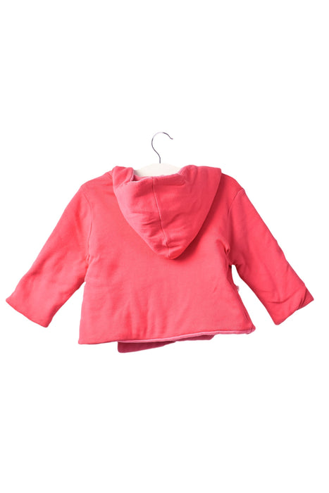 A Pink Lightweight Jackets from Petit Bateau in size 0-3M for girl. (Front View)