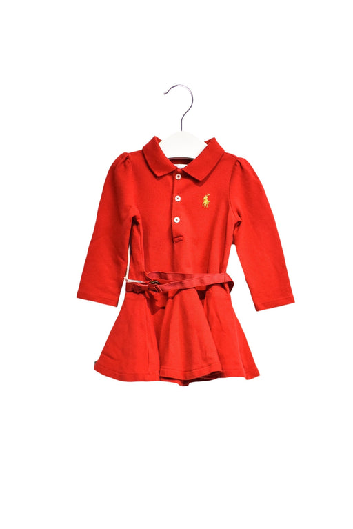 A Red Bloomers from Ralph Lauren in size 6-12M for girl. (Front View)