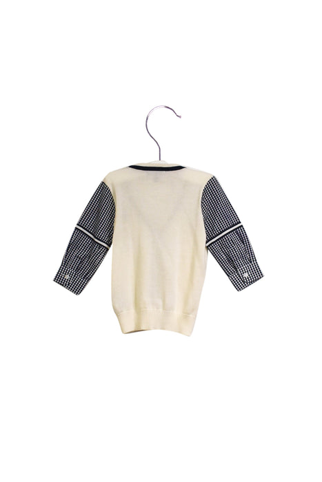 A White Cardigans from Nicholas & Bears in size 6-12M for boy. (Back View)