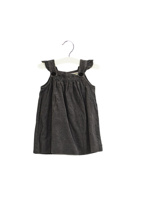 A Grey Sleeveless Dresses from Bonpoint in size 6-12M for girl. (Back View)