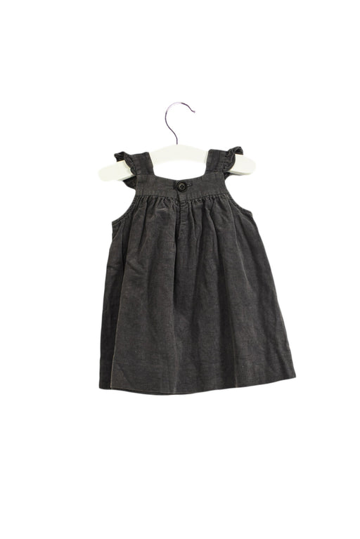 A Grey Sleeveless Dresses from Bonpoint in size 6-12M for girl. (Front View)