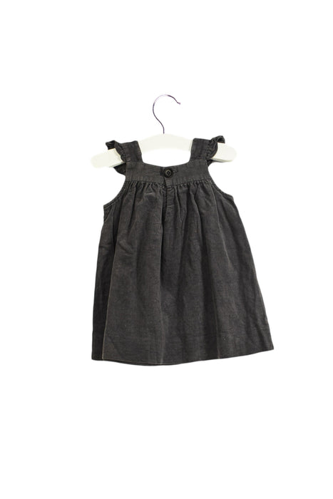 A Grey Sleeveless Dresses from Bonpoint in size 6-12M for girl. (Back View)