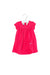 A Pink Short Sleeve Dresses from Petit Bateau in size 12-18M for girl. (Front View)