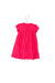 A Pink Short Sleeve Dresses from Petit Bateau in size 12-18M for girl. (Back View)