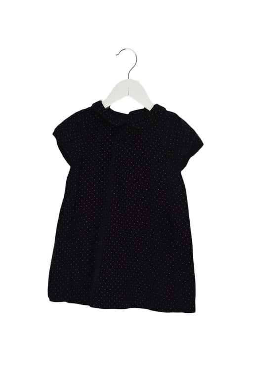 A Navy Short Sleeve Dresses from Jacadi in size 18-24M for girl. (Front View)