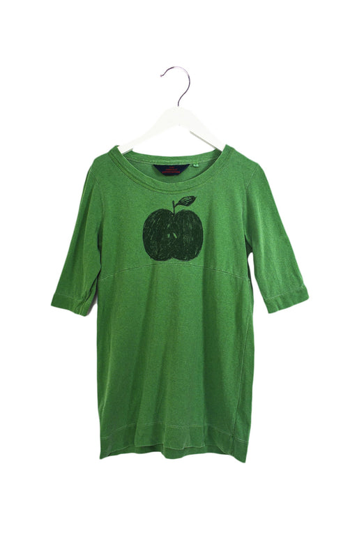 A Green Long Sleeve Dresses from The Animals Observatory in size 6T for girl. (Front View)