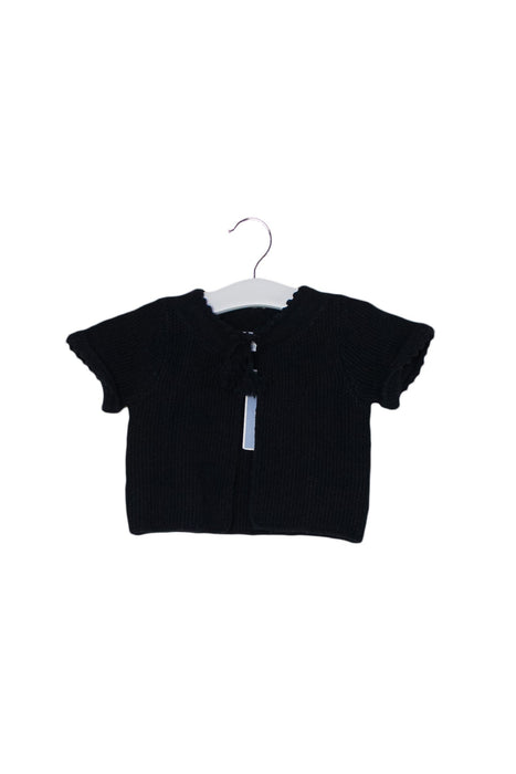A Black Cardigans from Jacadi in size 3-6M for girl. (Front View)