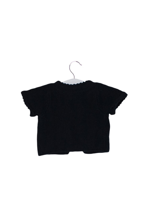 A Black Cardigans from Jacadi in size 3-6M for girl. (Front View)