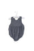 A Grey Rompers from Jacadi in size 3-6M for girl. (Front View)