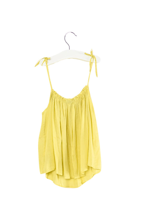 A Yellow Sleeveless Tops from Caramel Baby & Child in size 6T for girl. (Front View)