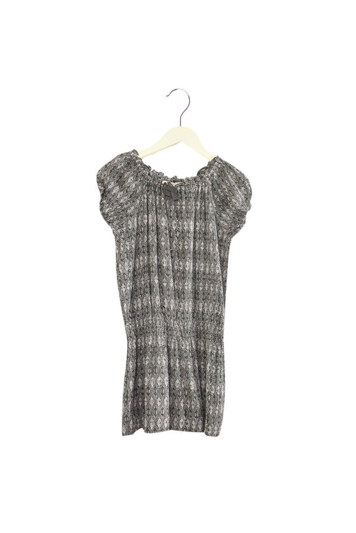 A Grey Short Sleeve Dresses from Bonpoint in size 6T for girl. (Front View)
