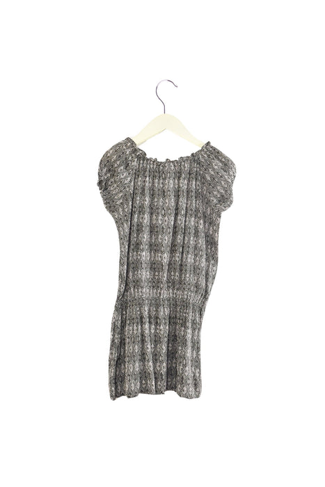 A Grey Short Sleeve Dresses from Bonpoint in size 6T for girl. (Back View)