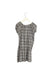 A Grey Short Sleeve Dresses from Bonpoint in size 6T for girl. (Back View)