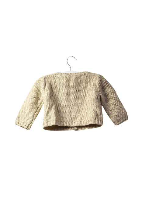A Beige Cardigans from Chloe in size 0-3M for girl. (Back View)