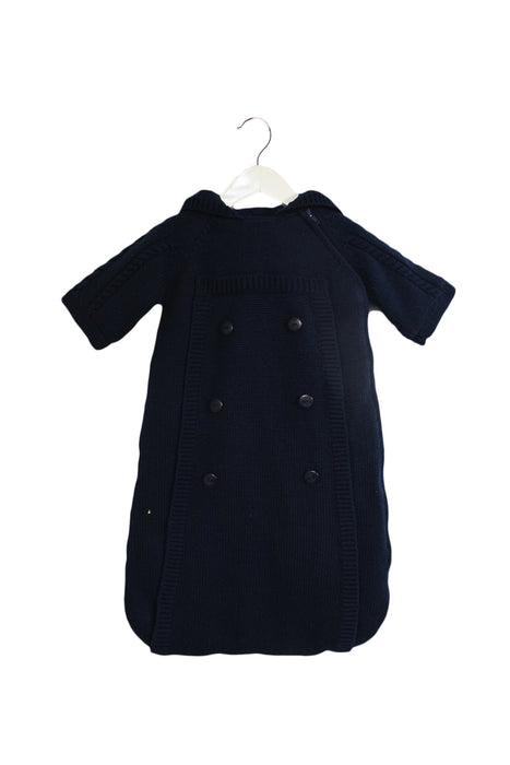 A Navy Sleepsacs from Jacadi in size O/S for neutral. (Front View)