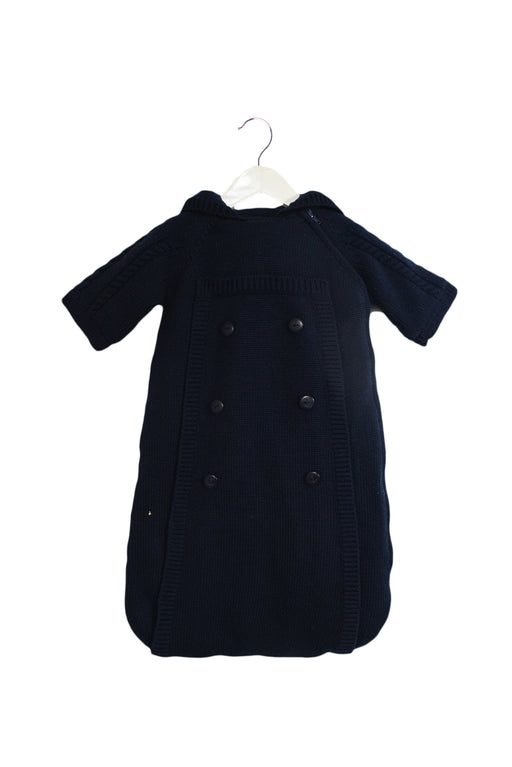 A Navy Sleepsacs from Jacadi in size O/S for neutral. (Front View)