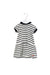 A Ivory Short Sleeve Dresses from Petit Bateau in size 12-18M for girl. (Front View)