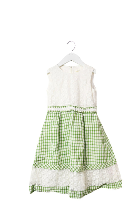 A White Sleeveless Dresses from Nicholas & Bears in size 6T for girl. (Front View)