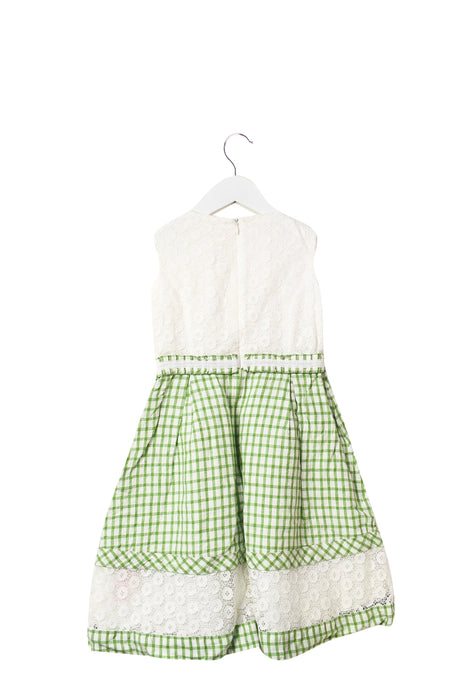 A White Sleeveless Dresses from Nicholas & Bears in size 6T for girl. (Back View)