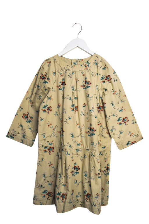A Beige Long Sleeve Dresses from Bonpoint in size 10Y for girl. (Front View)