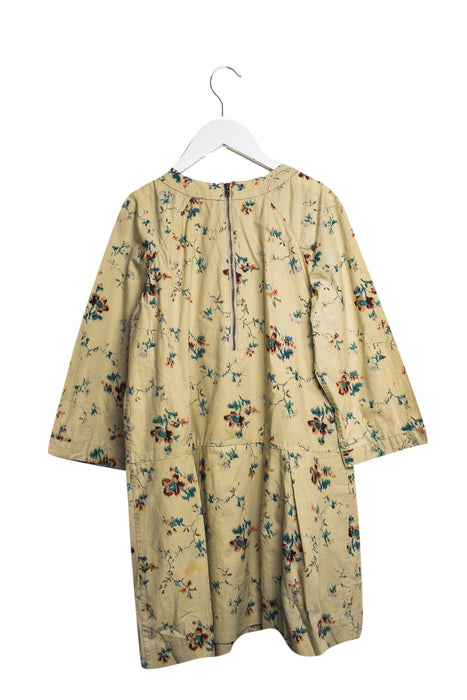 A Beige Long Sleeve Dresses from Bonpoint in size 10Y for girl. (Back View)
