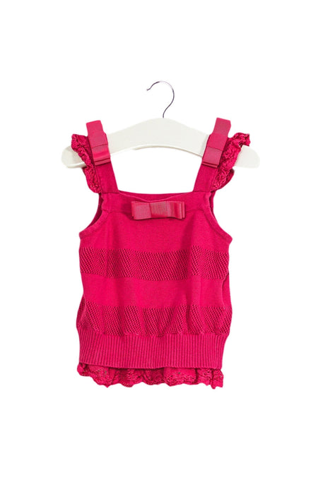 A Pink Sleeveless Tops from Nicholas & Bears in size 12-18M for girl. (Front View)