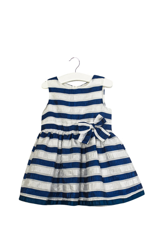 A Navy Sleeveless Dresses from Chickeeduck in size 12-18M for girl. (Front View)