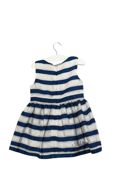 A Navy Sleeveless Dresses from Chickeeduck in size 12-18M for girl. (Back View)