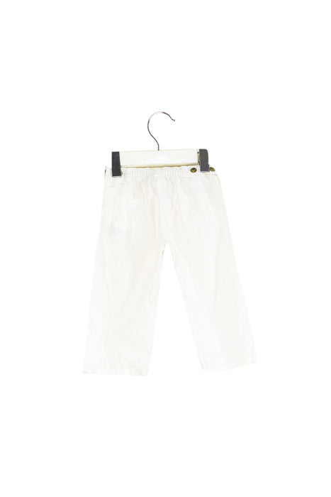A White Casual Pants from Petit Bateau in size 6-12M for girl. (Back View)