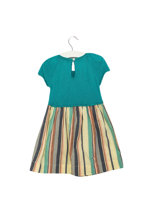 A Blue Short Sleeve Dresses from Velveteen in size 2T for girl. (Back View)