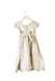 A Beige Short Sleeve Dresses from Monsoon in size 2T for girl. (Front View)