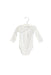 A White Long Sleeve Bodysuits from Jacadi in size 3-6M for boy. (Front View)