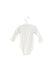A White Long Sleeve Bodysuits from Jacadi in size 3-6M for boy. (Front View)