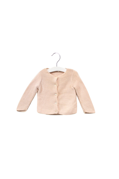 A Beige Cardigans from Jacadi in size 3-6M for girl. (Back View)
