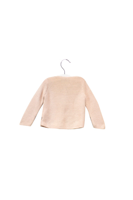 A Beige Cardigans from Jacadi in size 3-6M for girl. (Back View)