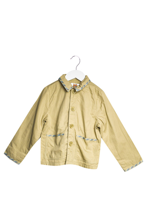A Beige Lightweight Jackets from Chickeeduck in size 4T for boy. (Front View)