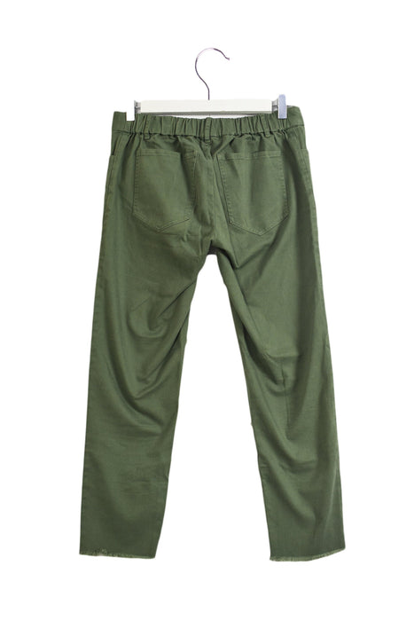 A Green Jeans from Hatch in size S for maternity. (Back View)