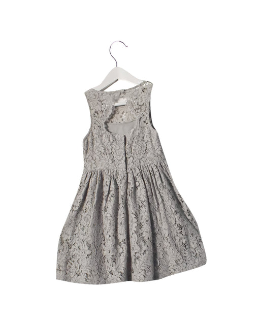 A Grey Sleeveless Dresses from Polo Ralph Lauren in size 4T for girl. (Front View)