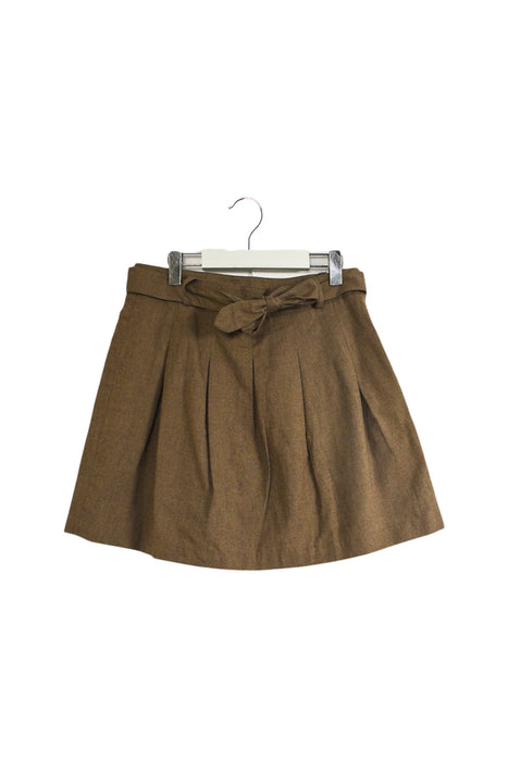 A Brown Short Skirts from Jacadi in size 10Y for girl. (Front View)