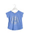 A Blue Short Sleeve T Shirts from Bonpoint in size 3T for girl. (Back View)