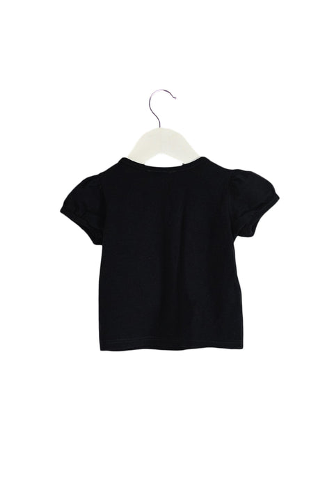 A Black Short Sleeve T Shirts from Armani in size 0-3M for girl. (Back View)