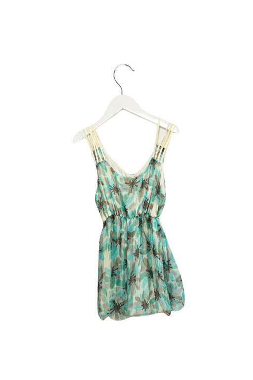 A Green Sleeveless Tops from Parrot in size 12Y for girl. (Front View)