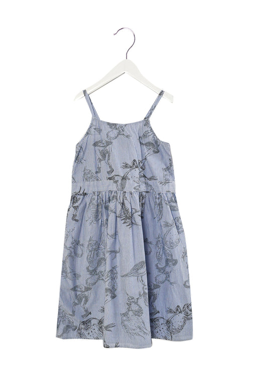 A Blue Sleeveless Dresses from jnby by JNBY in size 8Y for girl. (Front View)