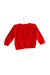 A Red Cardigans from Petit Bateau in size 6-12M for girl. (Back View)